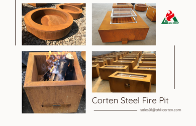 Corten Steel Outdoor Lights